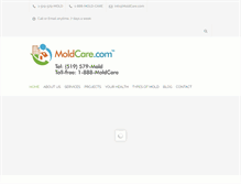 Tablet Screenshot of moldcare.com